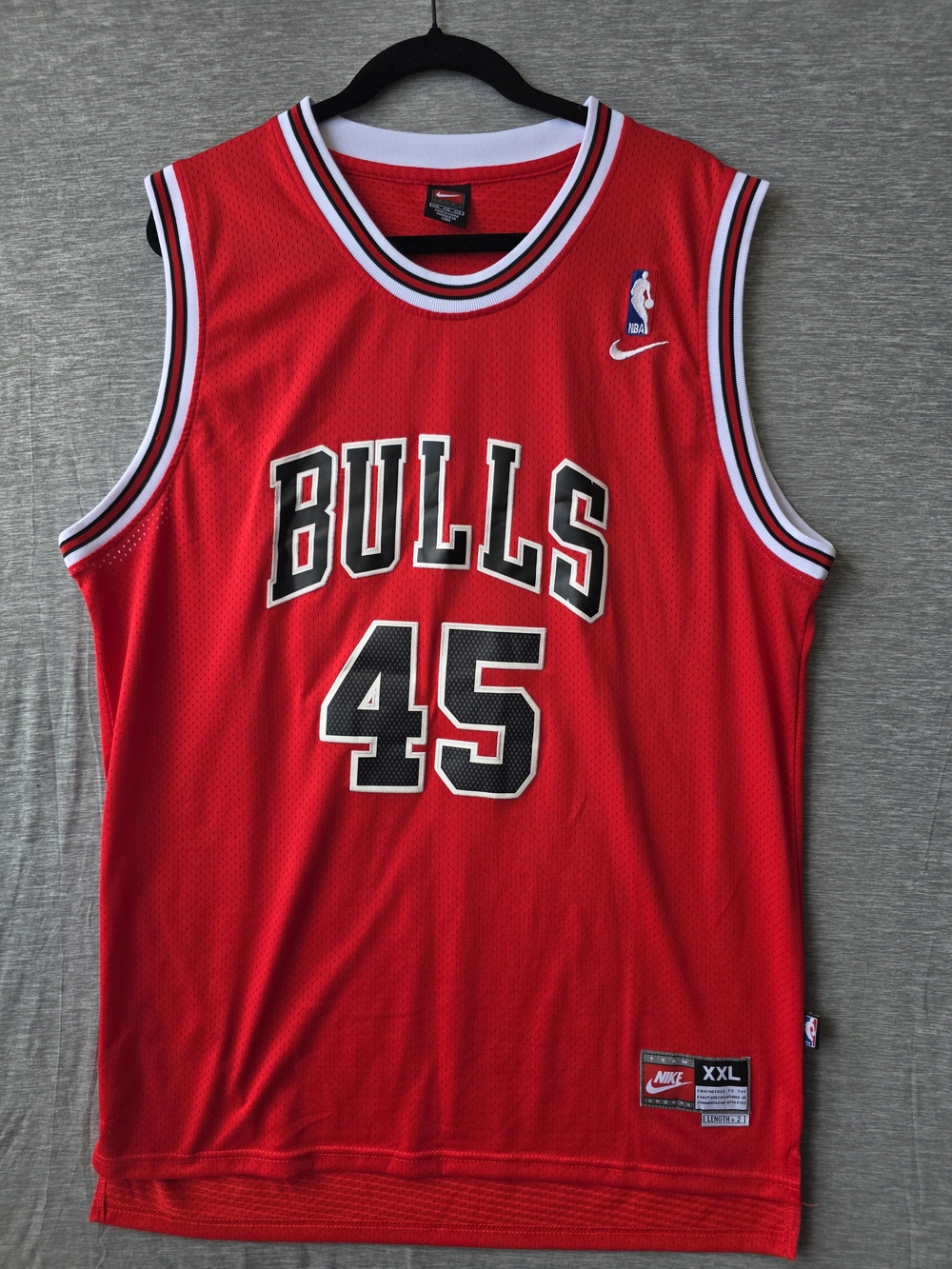 Vintage Nike Chicago Bulls Michael Jordan #45 Jersey XXL +2 NBA Red 90s